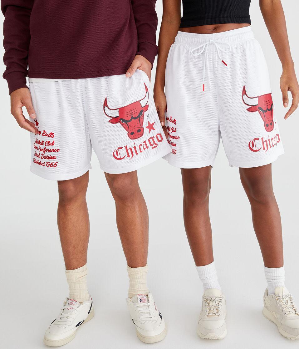 aéropostale Chicago Bulls Mesh Shorts 6" white