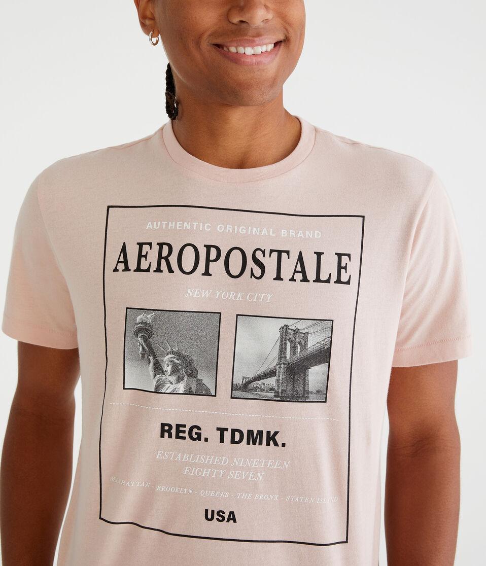 Aéropostale Aeropostale City Scene Graphic Tee Ballet Pink