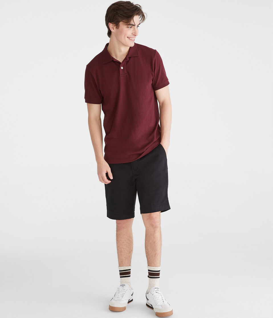 Aéropostale Classic Chino Shorts 9.5" Black Fox