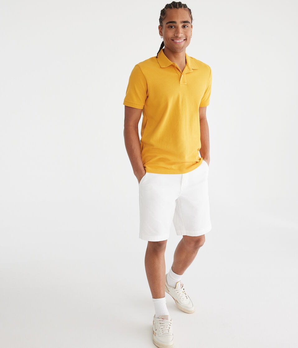 Aéropostale Classic Chino Shorts 9.5" Bleach