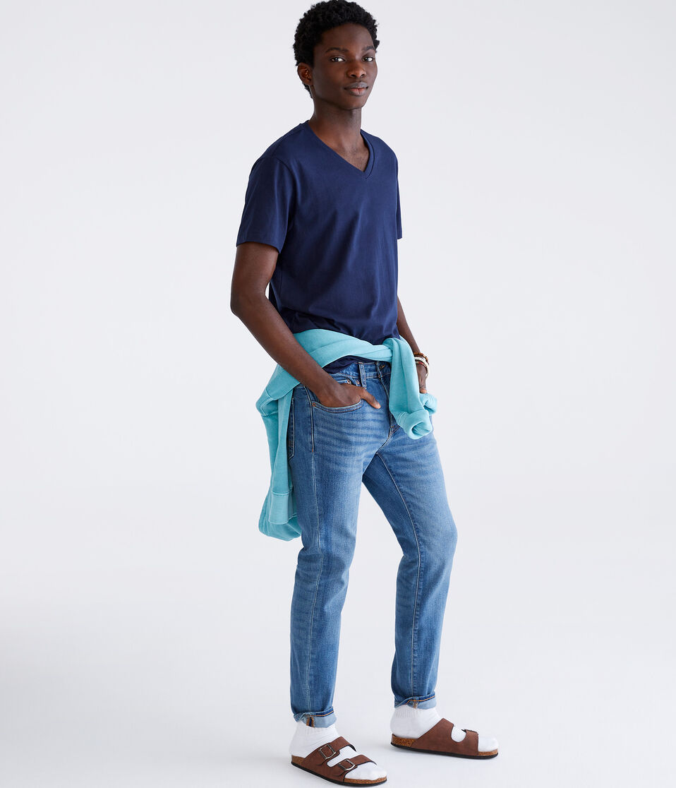 Aéropostale Classic V-Neck Tee Classic Navy