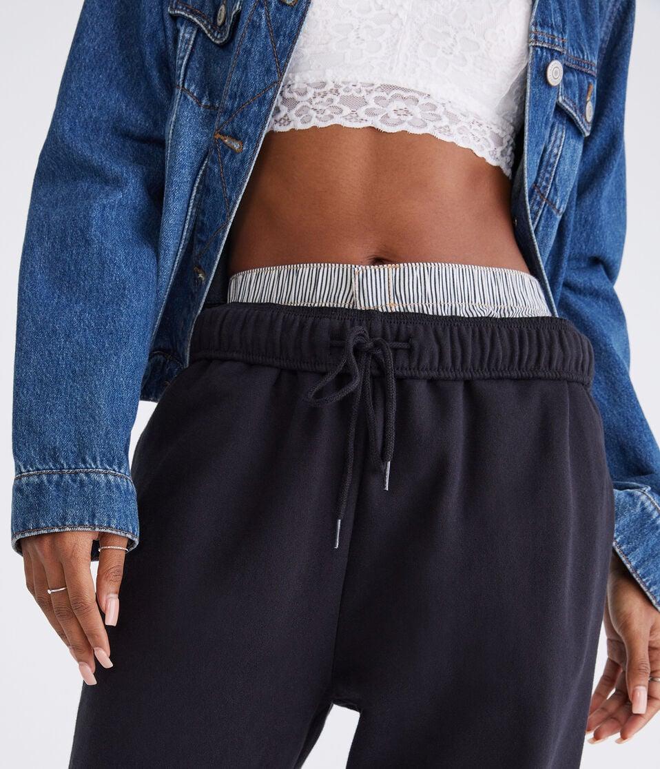 Aéropostale Cloud Soft Jogger Sweatpants Black Fox