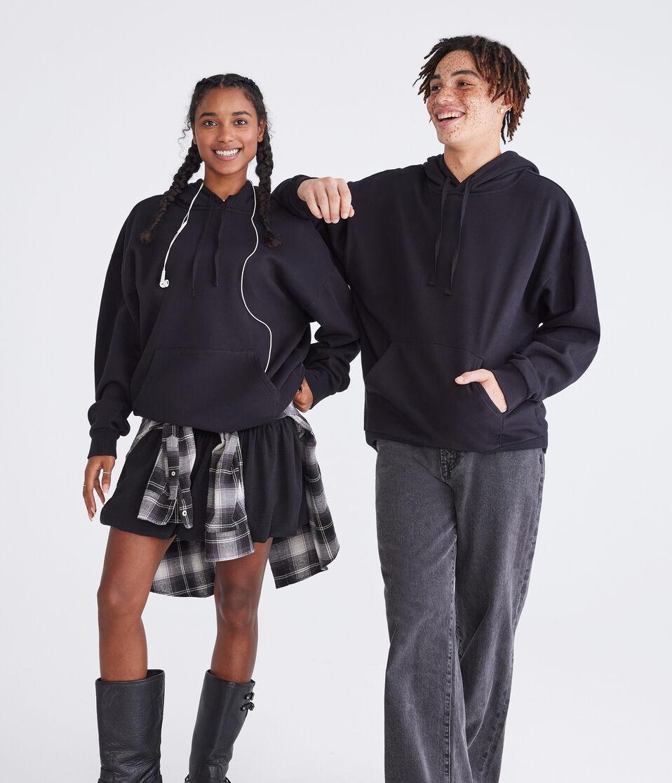 Aéropostale Cloud Soft Pullover Hoodie Black Fox