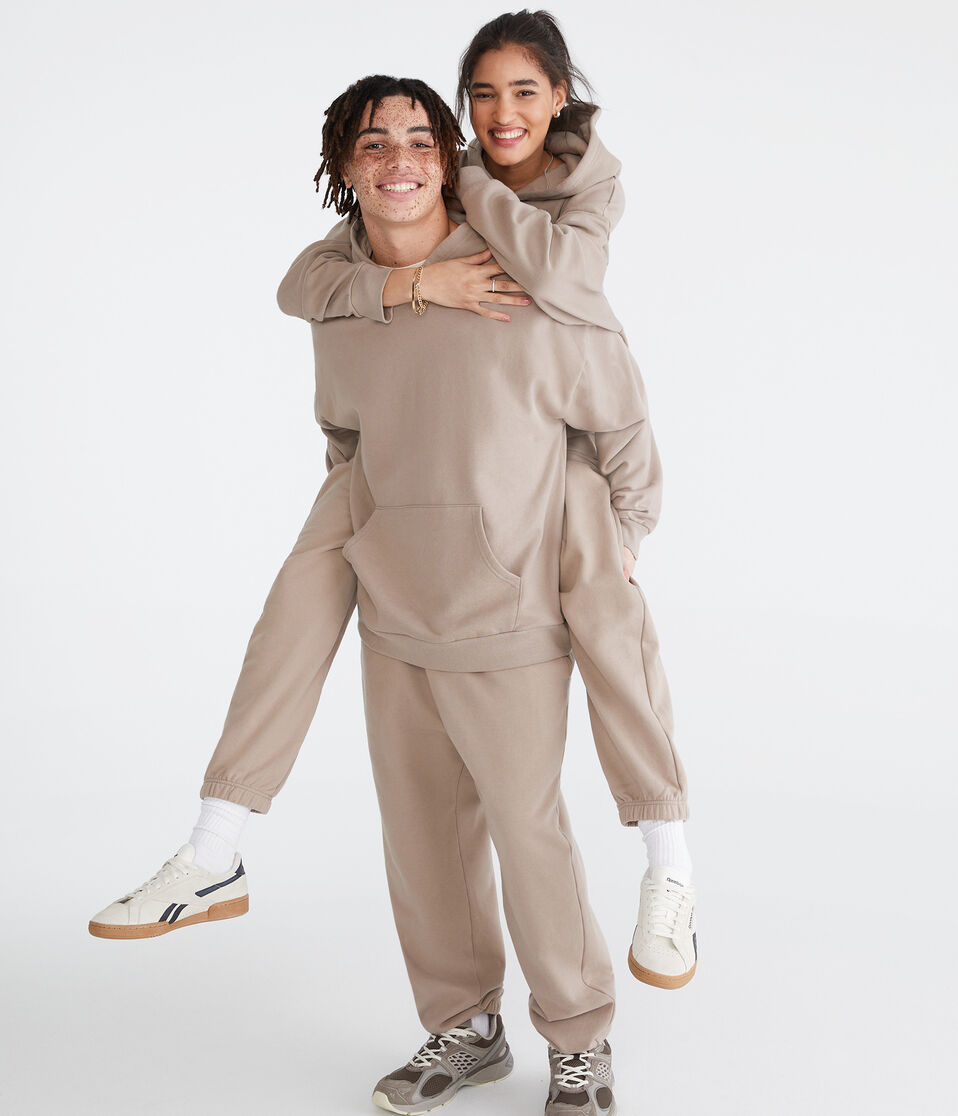 Aéropostale Cloud Soft Pullover Hoodie Light Brown