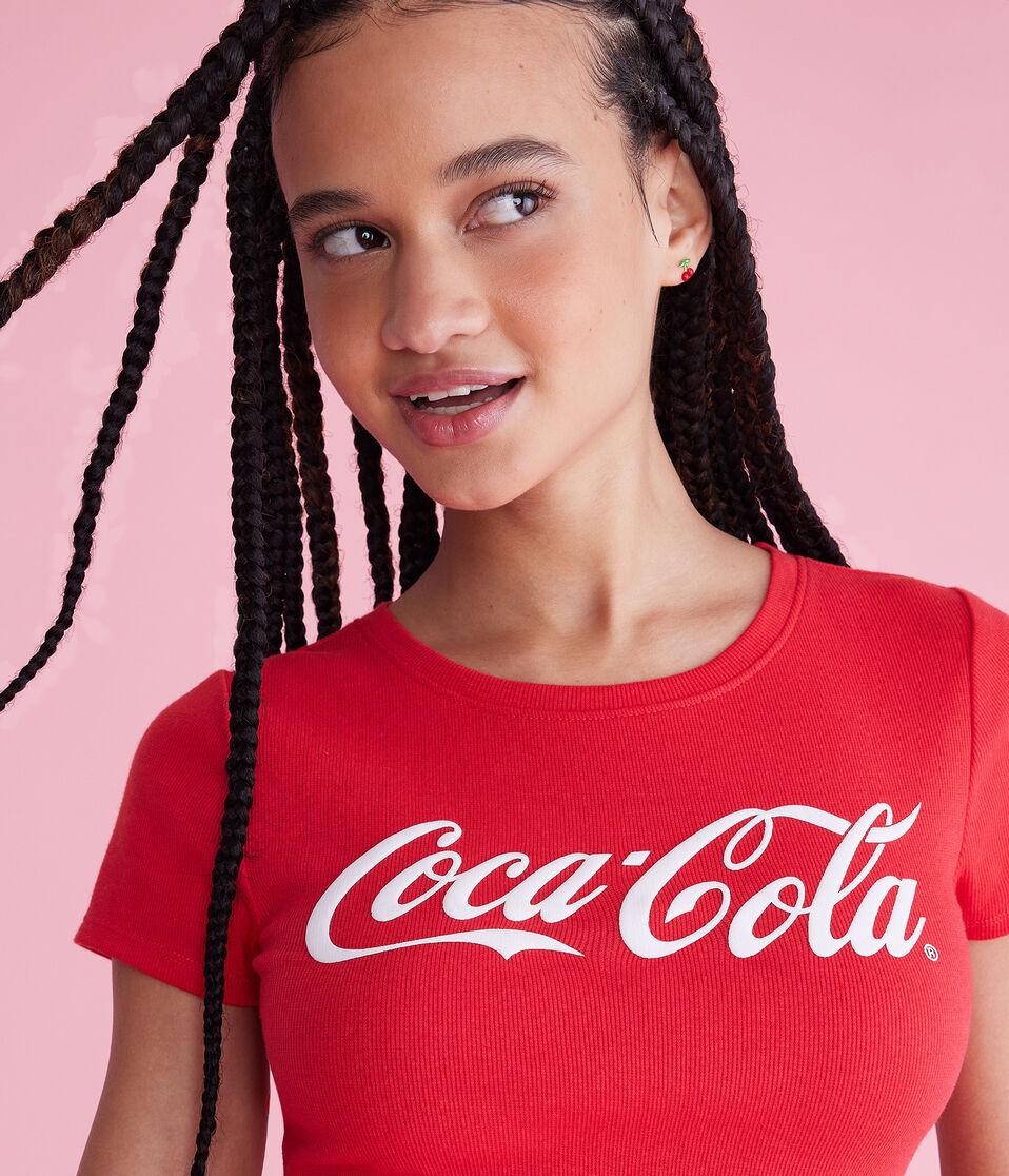 Aéropostale Coca-Cola Graphic Baby Tee Red
