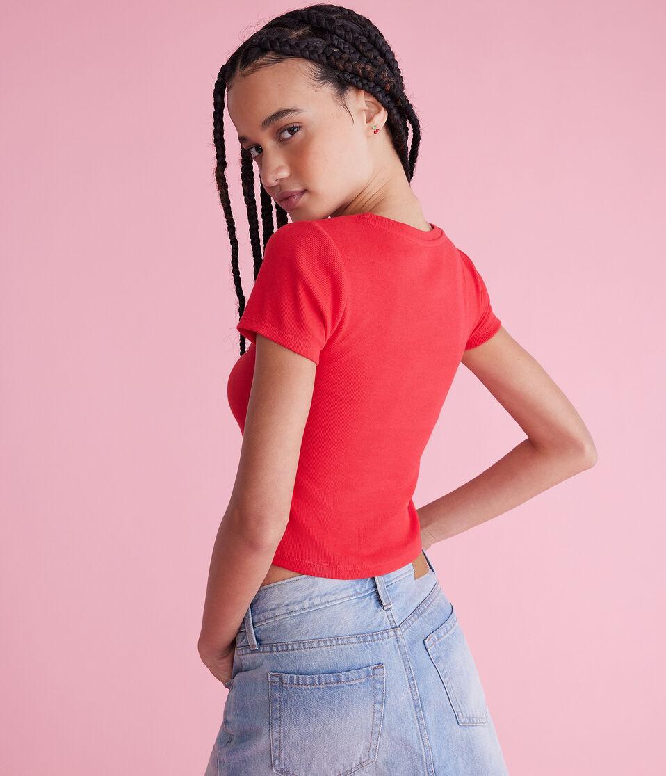 Aéropostale Coca-Cola Graphic Baby Tee Red