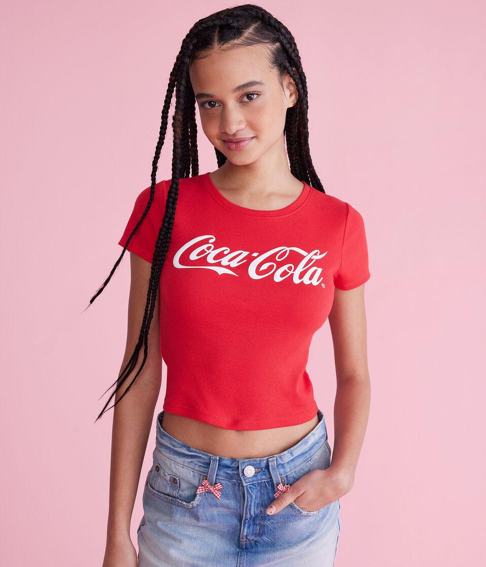 aéropostale Coca-Cola Graphic Baby Tee red