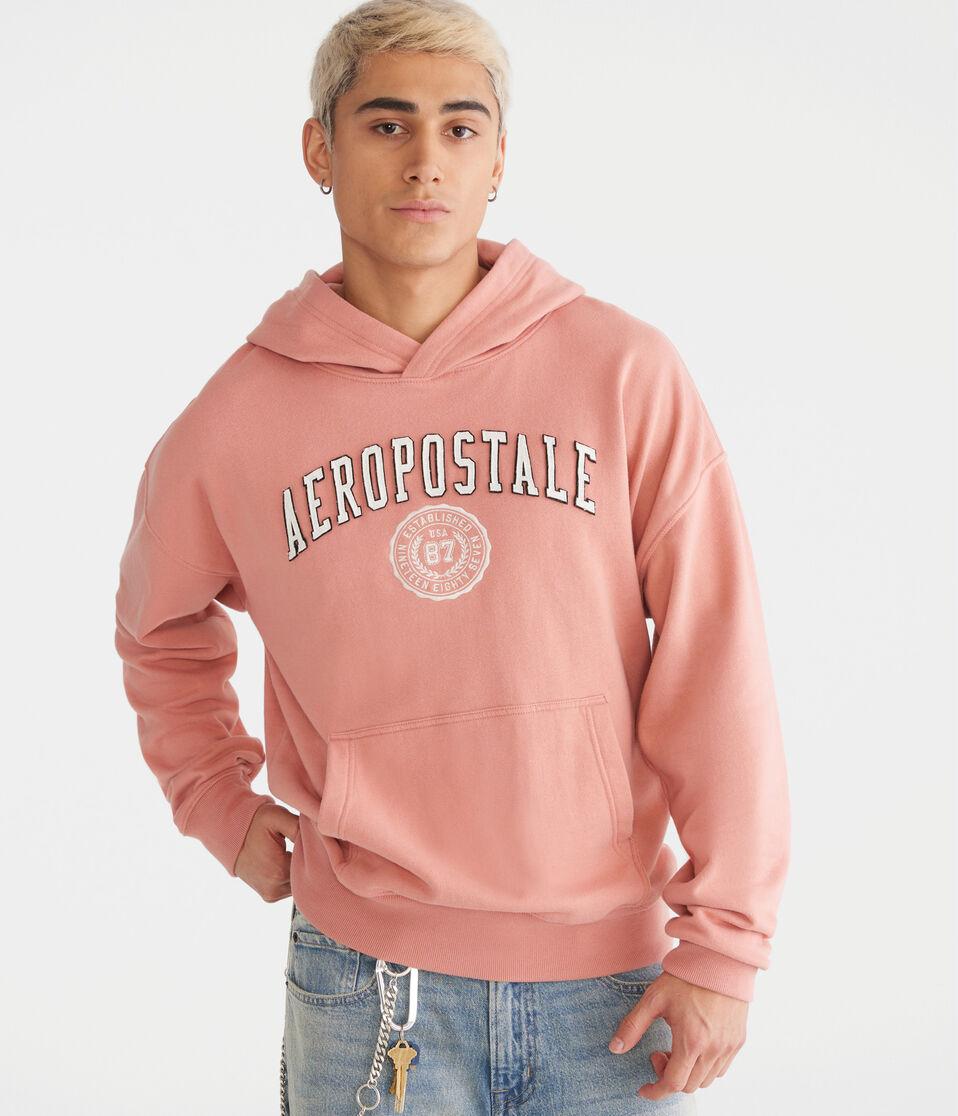 aéropostale Aeropostale Crest Logo Pullover Hoodie regent red