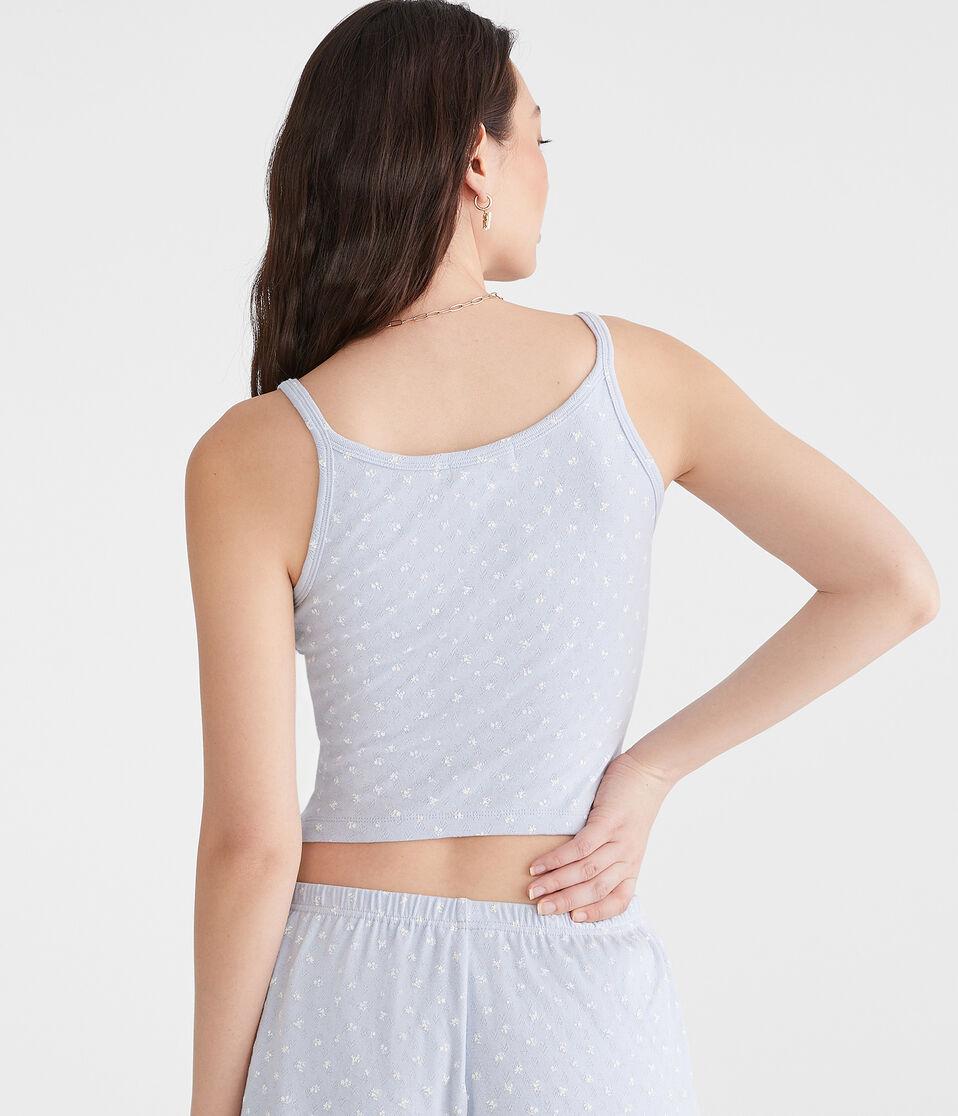 Aéropostale Cropped Graphic Sleep Tank Spirit Blue