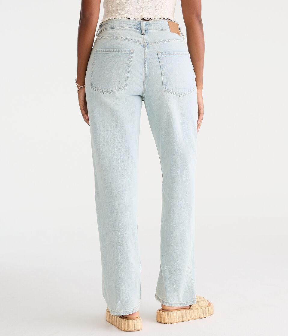 Aéropostale Curvy High-Rise Baggy Jean Light Wash