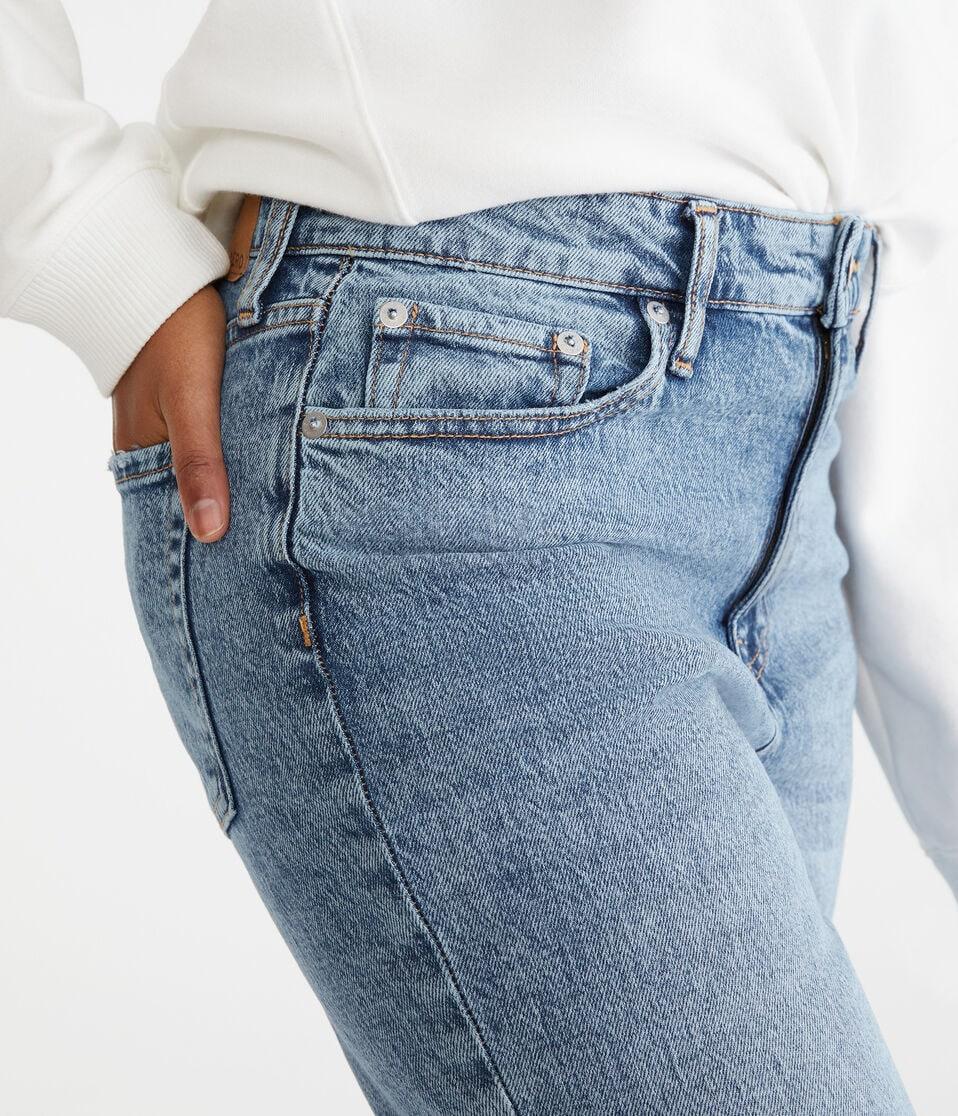 Aéropostale Curvy High-Rise Baggy Jean Medium Wash