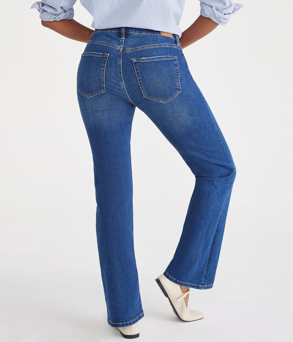 Aéropostale Curvy Mid-Rise Bootcut Jean Dark Wash