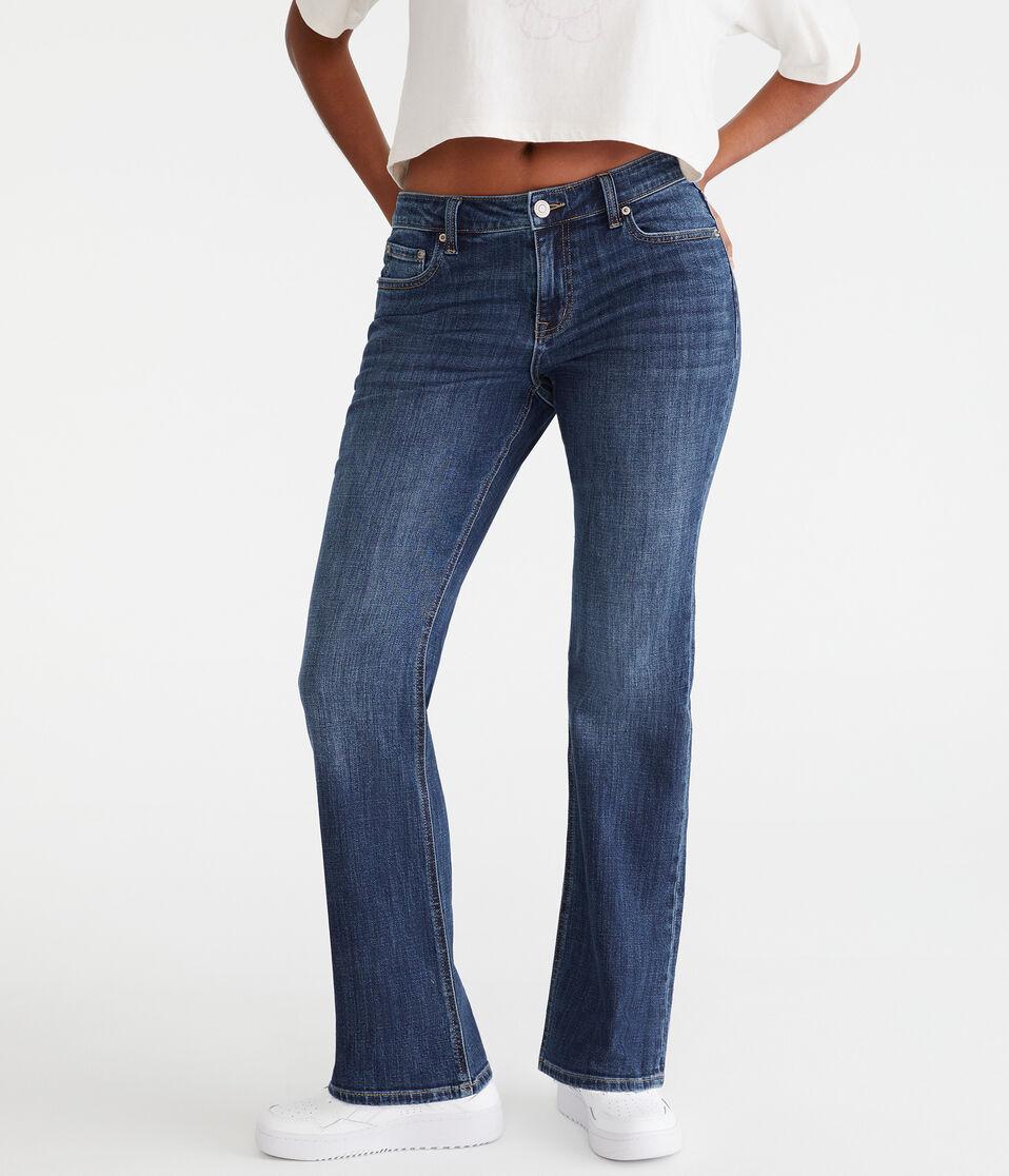 aéropostale Curvy Mid-Rise Bootcut Jean dark wash