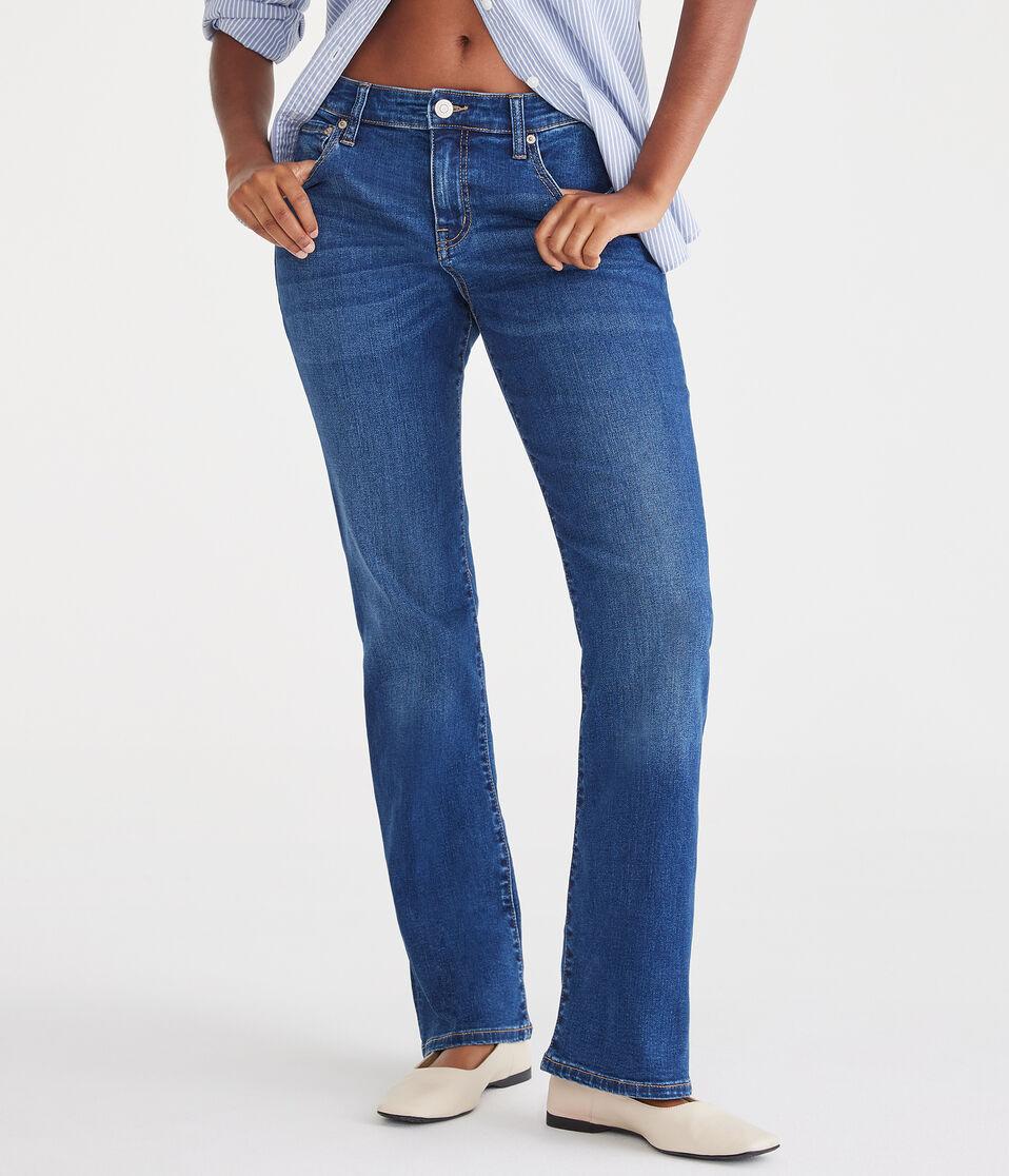 aéropostale Curvy Mid-Rise Bootcut Jean dark wash