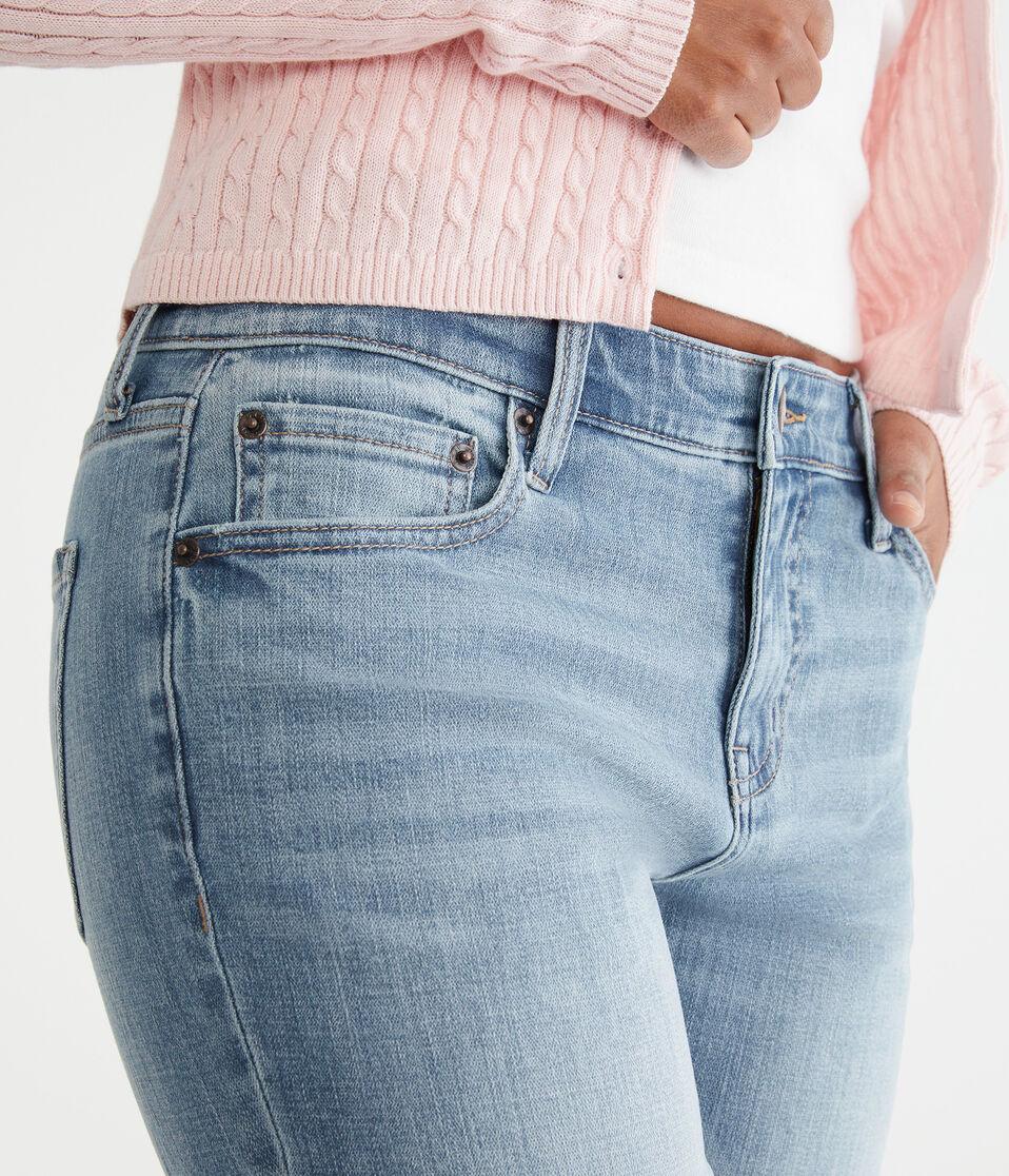 Aéropostale Curvy Mid-Rise Bootcut Jean Light Wash
