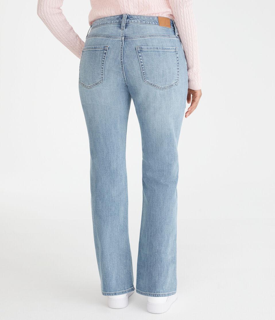 Aéropostale Curvy Mid-Rise Bootcut Jean Light Wash