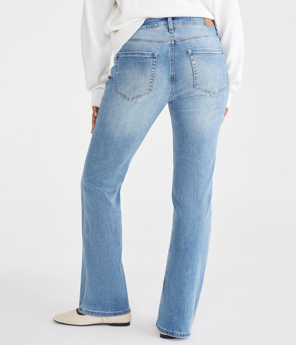 Aéropostale Curvy Mid-Rise Bootcut Jean Light Wash