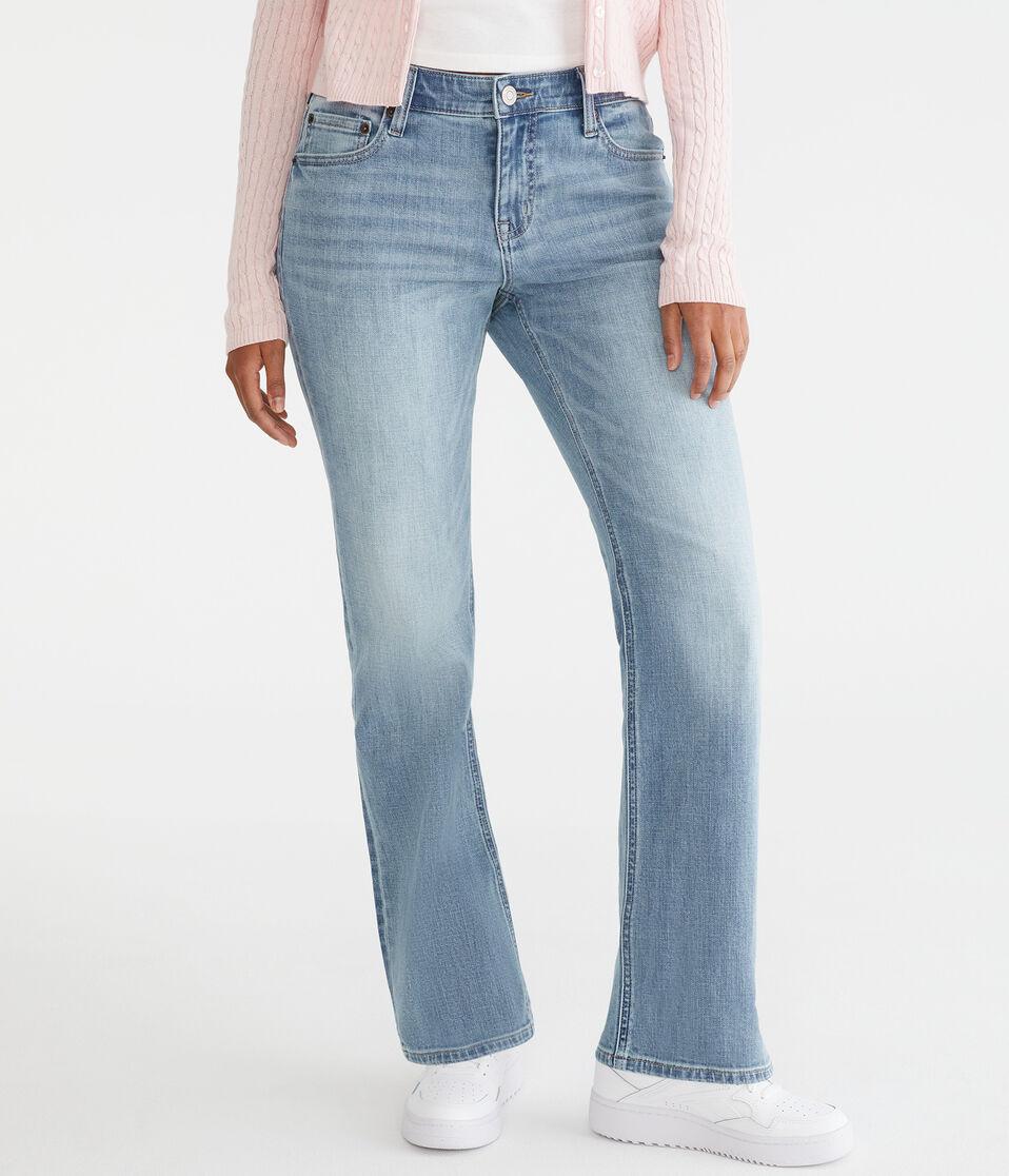 aéropostale Curvy Mid-Rise Bootcut Jean light wash