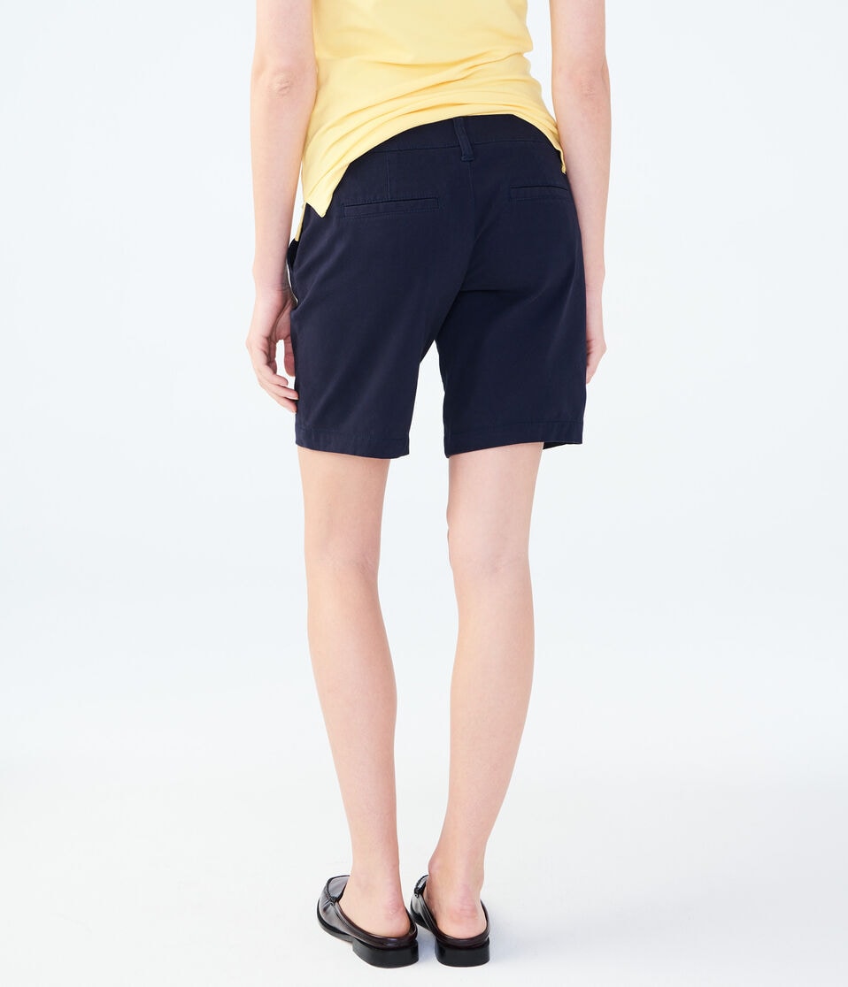 Aéropostale Curvy Uniform Bermuda Shorts Navy Prep