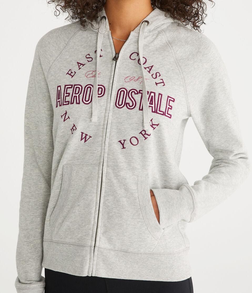Aéropostale Aeropostale East Coast Full-Zip Hoodie Light Heather Grey