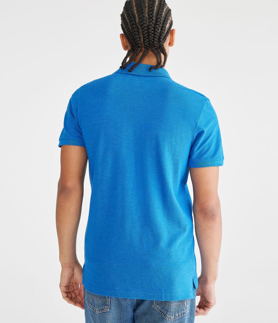 Aéropostale Eco A87 Logo Piqué Polo Atlantic Deep