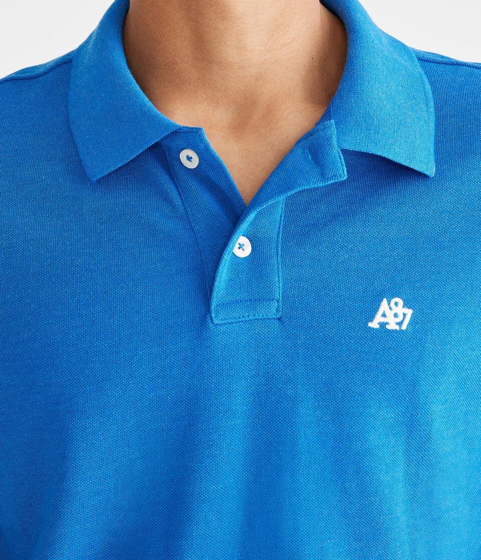 Aéropostale Eco A87 Logo Piqué Polo Atlantic Deep