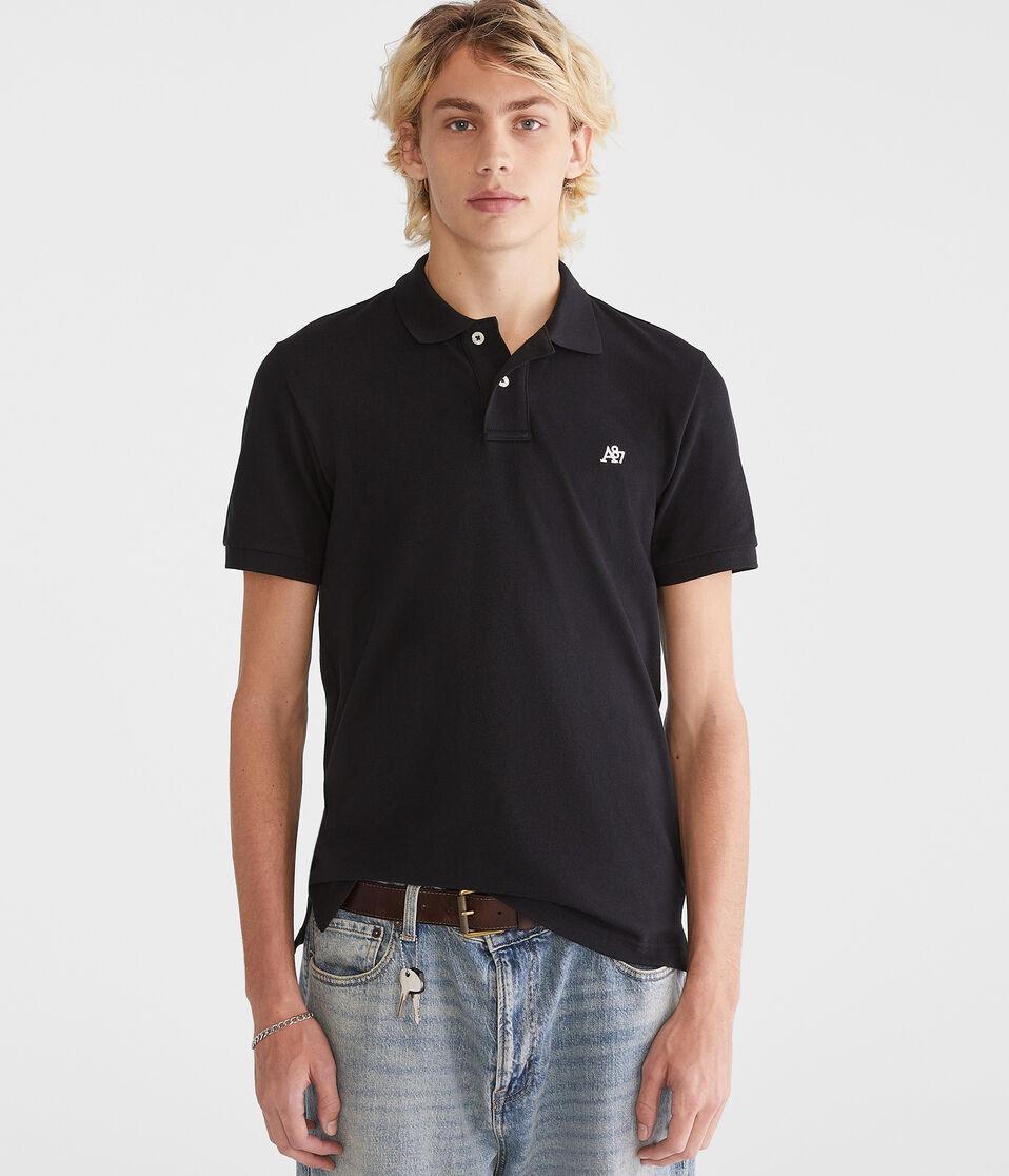 Aéropostale Eco A87 Logo Piqué Polo Black Fox