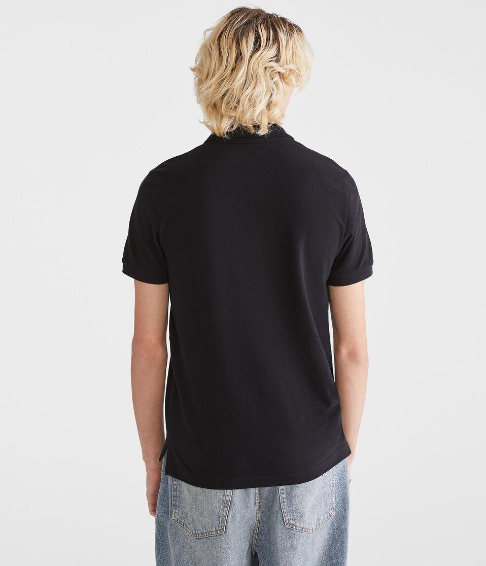 Aéropostale Eco A87 Logo Piqué Polo Black Fox