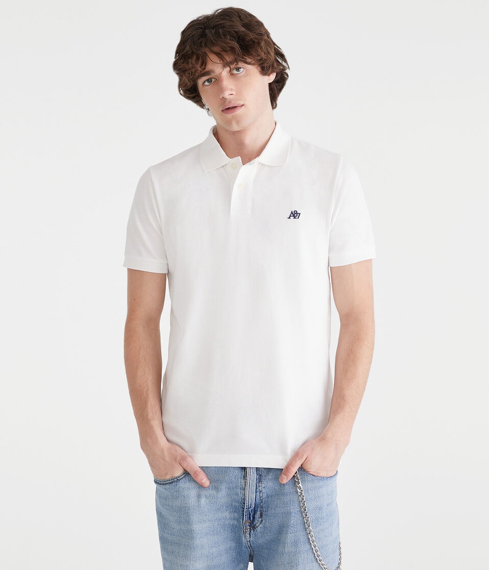 aéropostale Eco A87 Logo Piqué Polo bleach