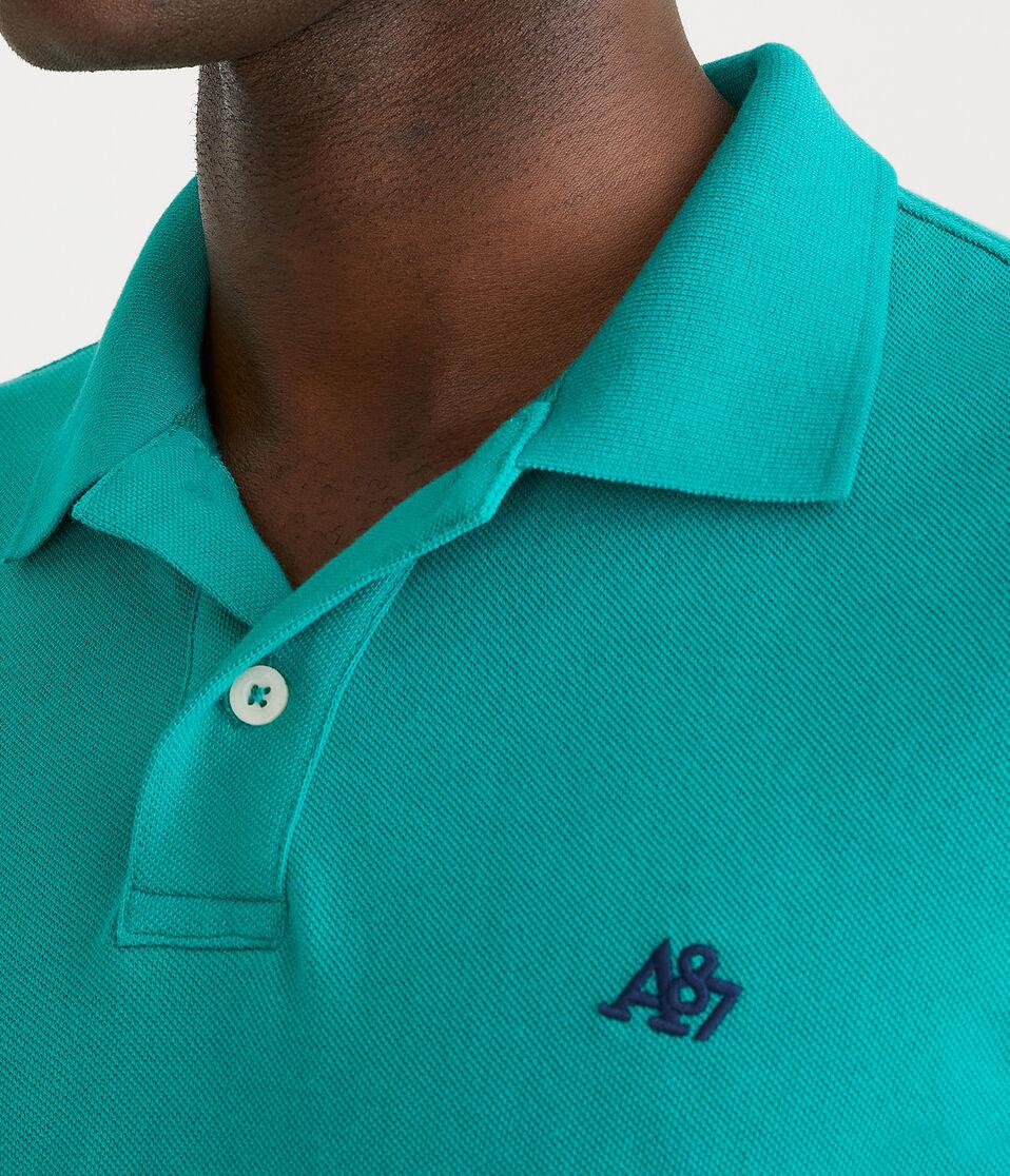 Aéropostale Eco A87 Logo Piqué Polo Green