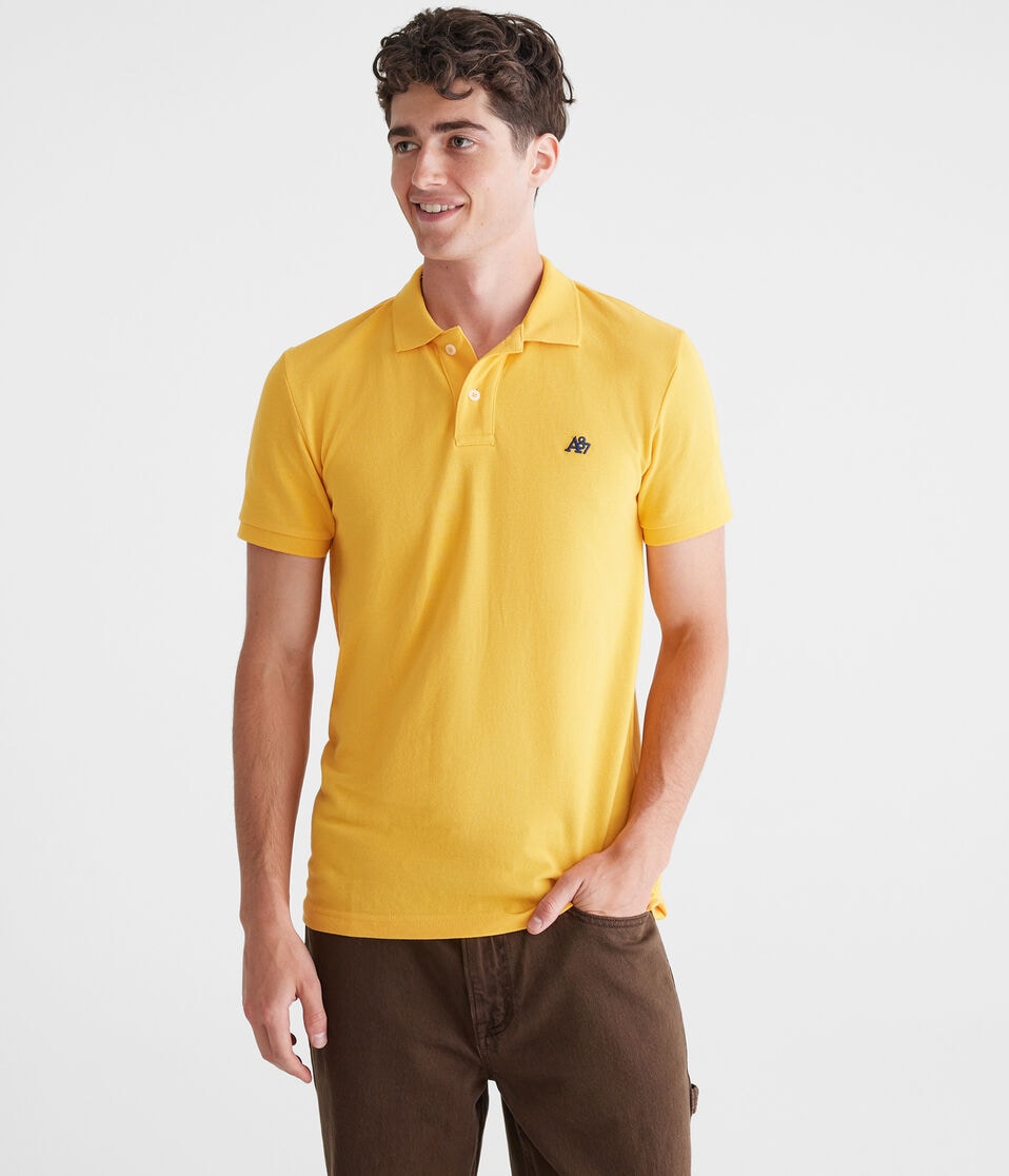 Aéropostale Eco A87 Logo Piqué Polo Melon Mania