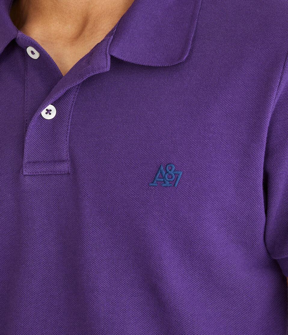 Aéropostale Eco A87 Logo Piqué Polo Red Plum