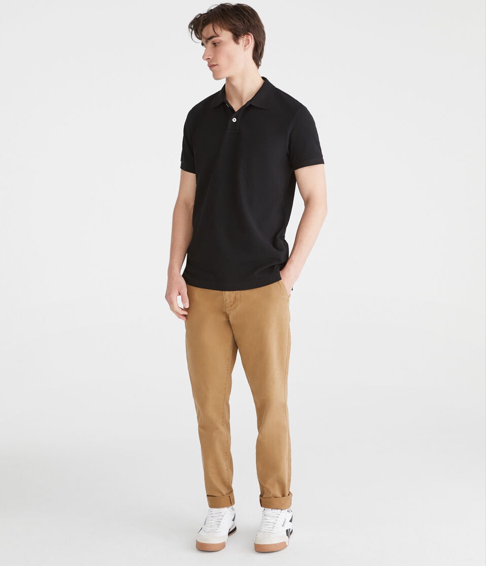 Aéropostale Eco Uniform Piqué Polo Black Fox
