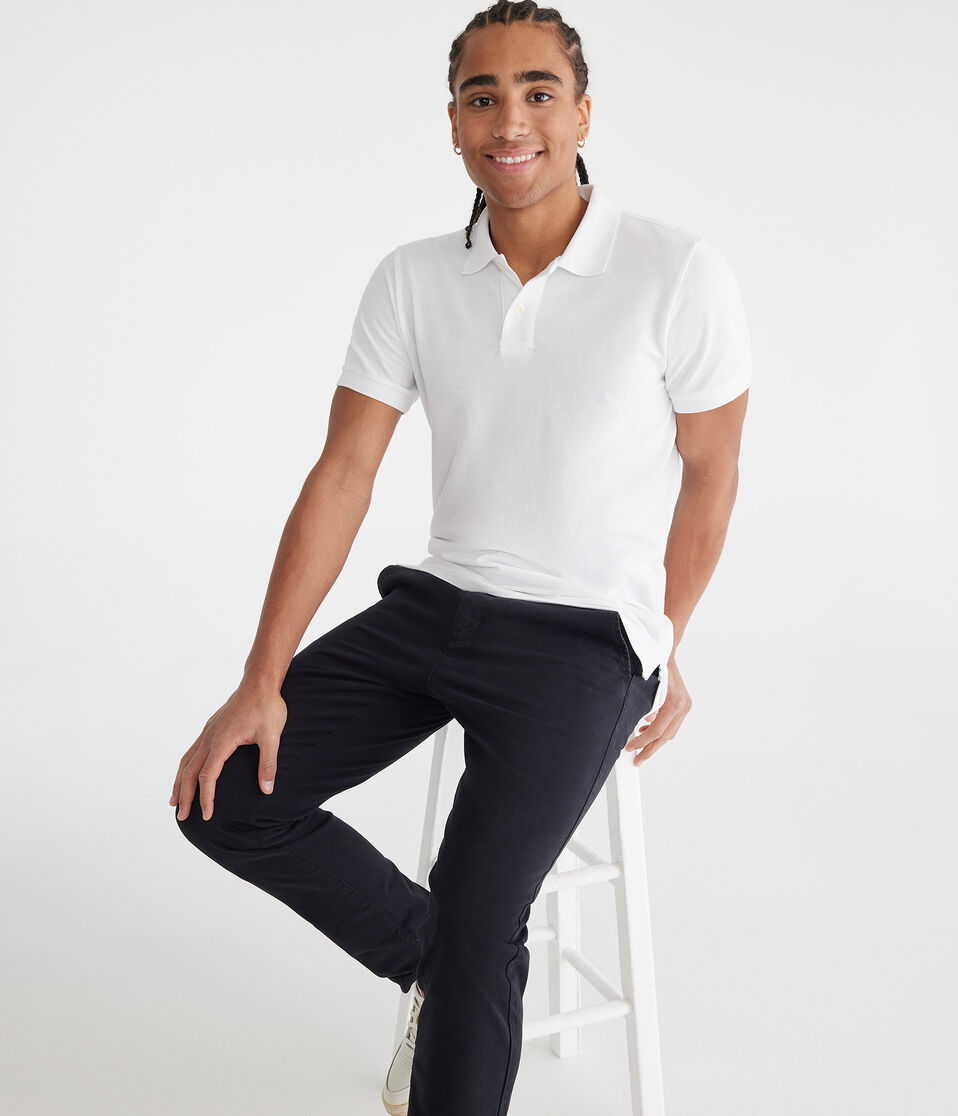 Aéropostale Eco Uniform Piqué Polo Bleach