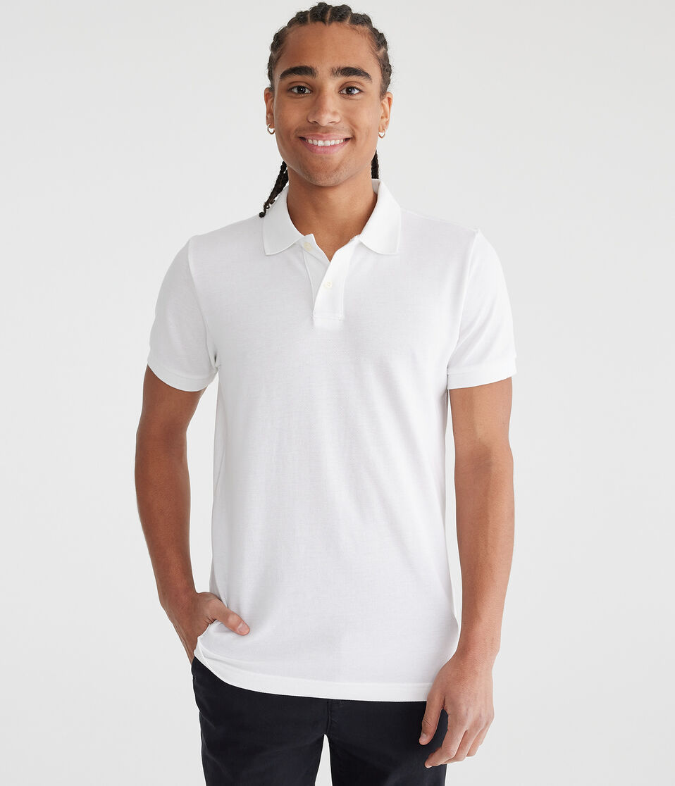 Aéropostale Eco Uniform Piqué Polo Bleach