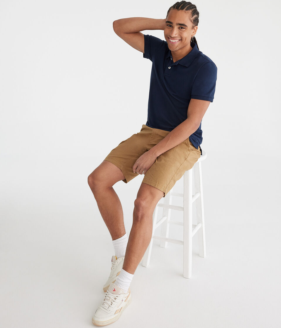 Aéropostale Eco Uniform Piqué Polo Deep Navy