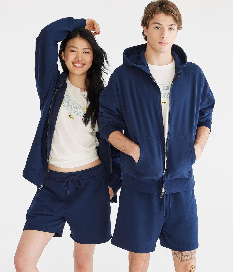 Aéropostale Essentials Full-Zip Hoodie Navy