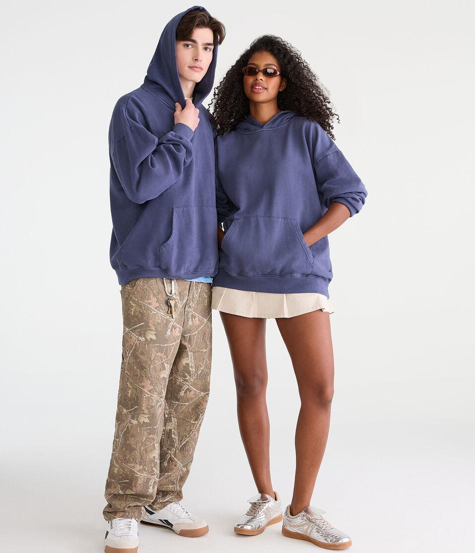 Aéropostale Essentials Pullover Hoodie Blue Batik