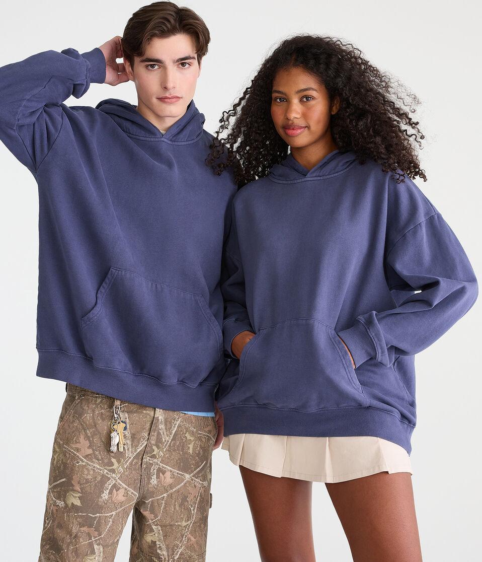 aéropostale Essentials Pullover Hoodie blue batik