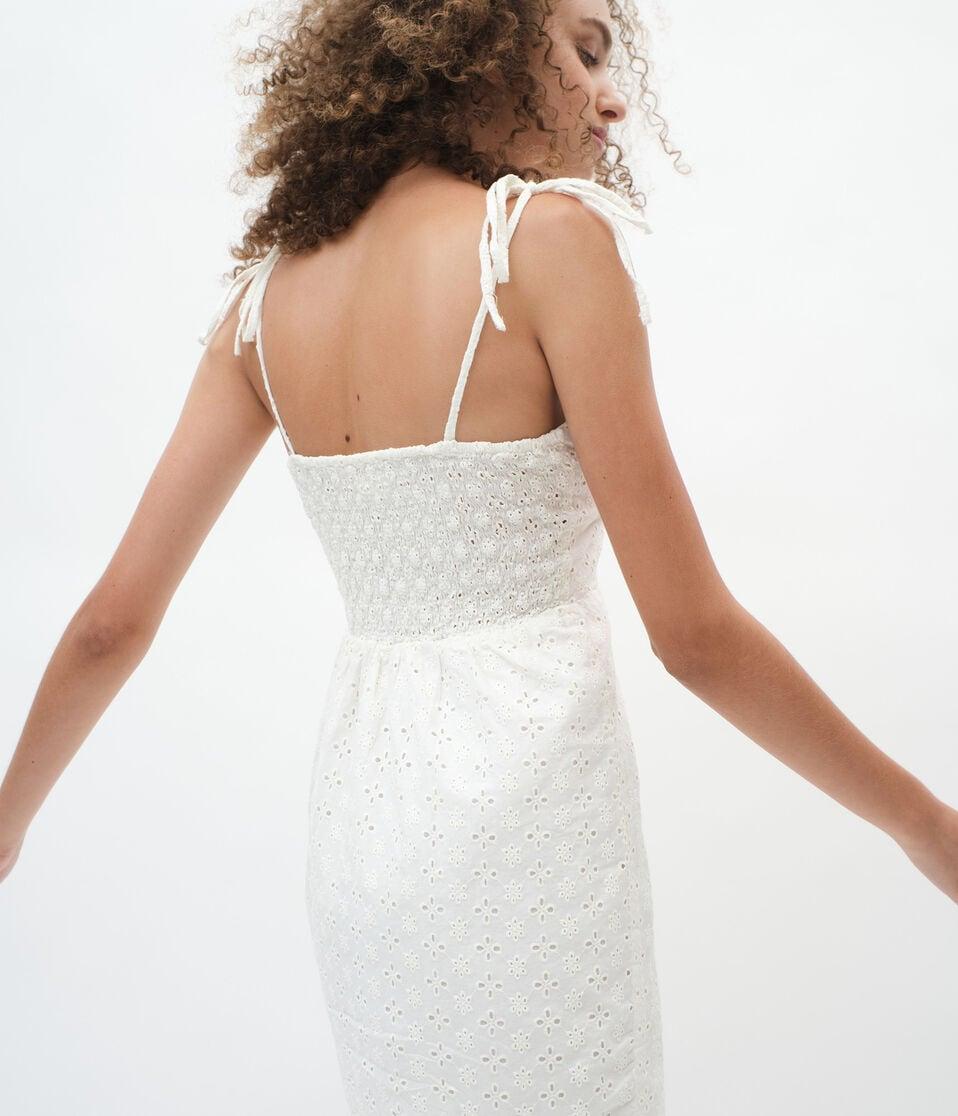 Aéropostale Eyelet Bustier Babydoll Dress Cream