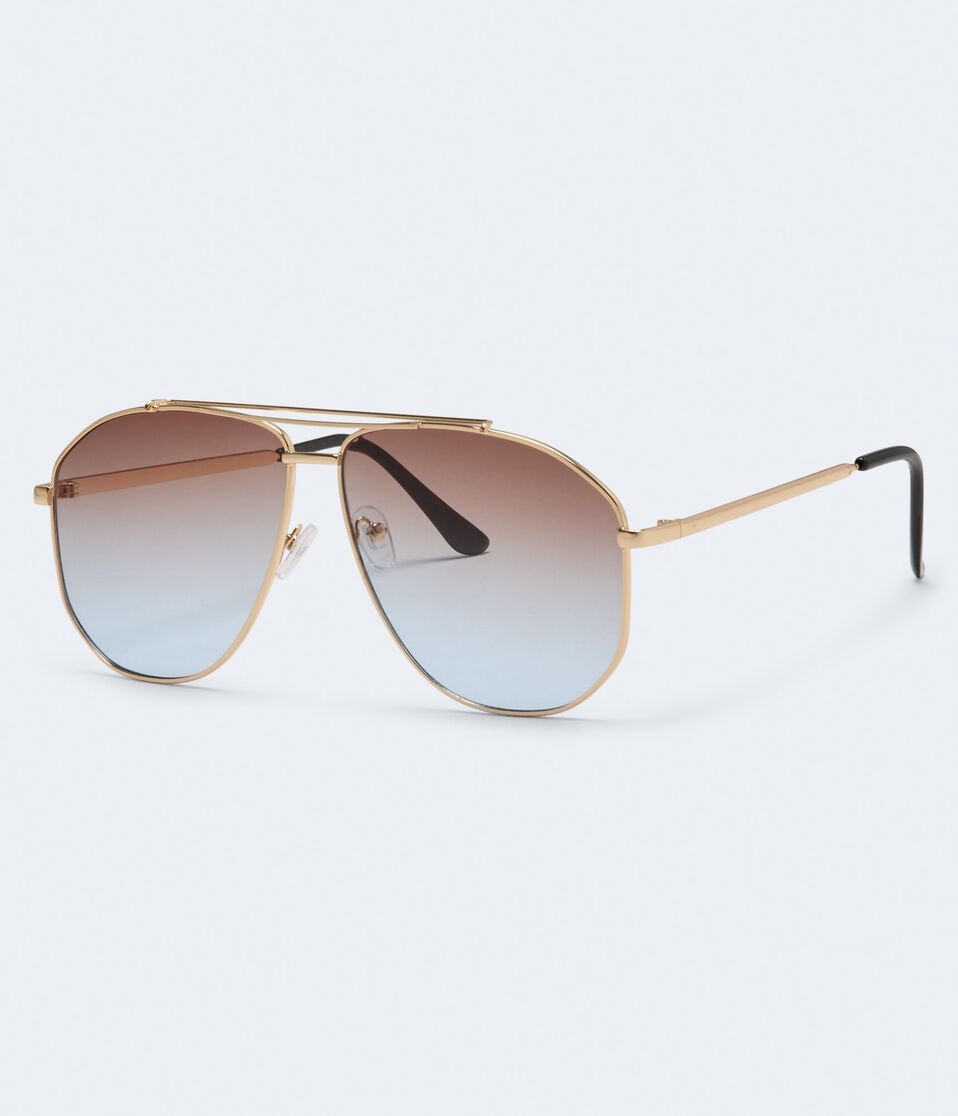Aéropostale Fashion Aviator Sunglasses Brown