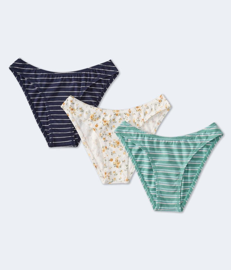 aéropostale Fashion High-Cut Cheeky 3-Pack multi