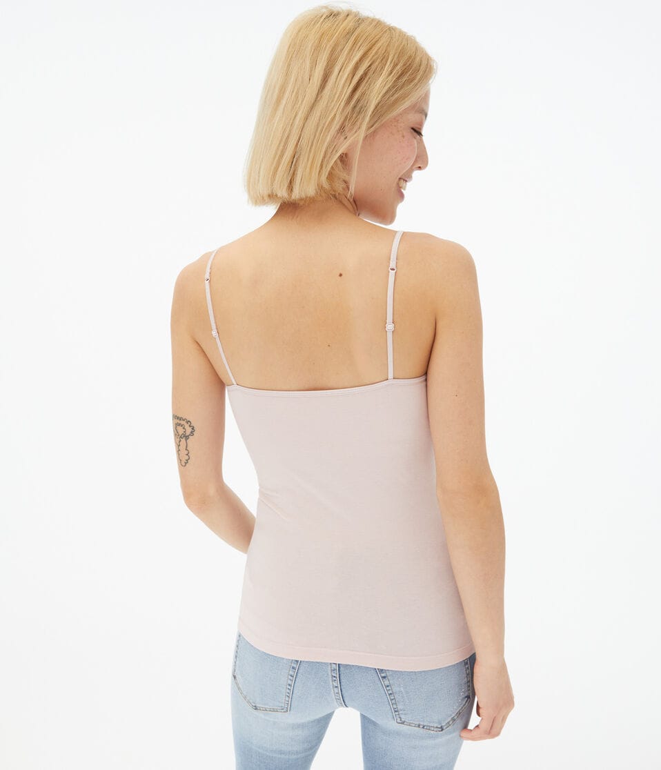 Aéropostale Favorite Shelf-Bra Cami Clean Pink