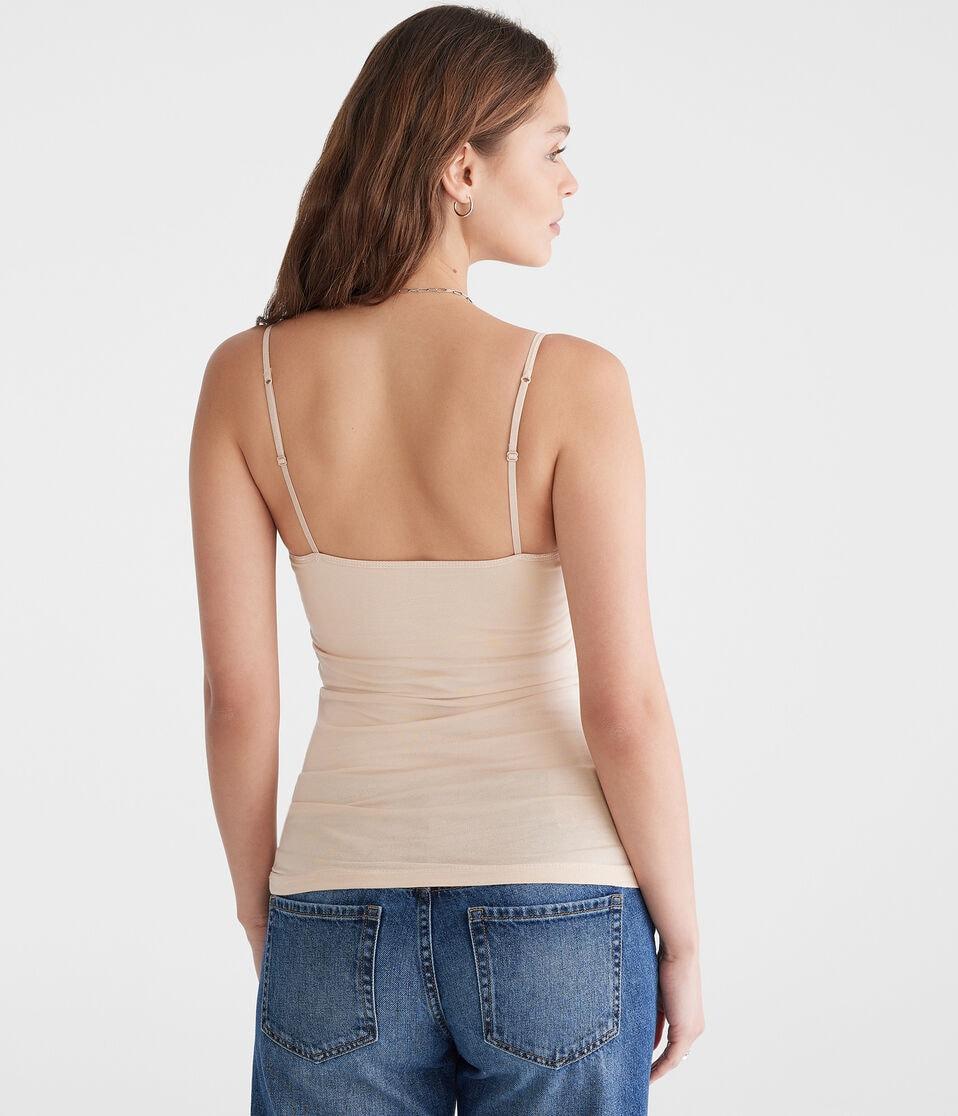 Aéropostale Favorite Shelf-Bra Cami Cosmetic Beige