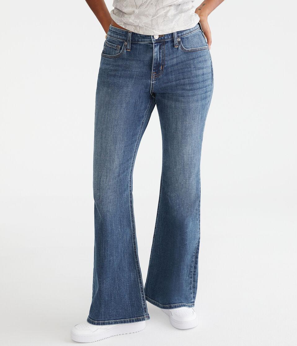 Aéropostale Flare Curvy High-Rise Jean Medium Wash