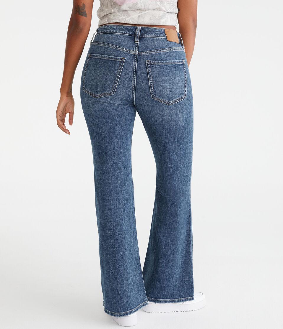 Aéropostale Flare Curvy High-Rise Jean Medium Wash