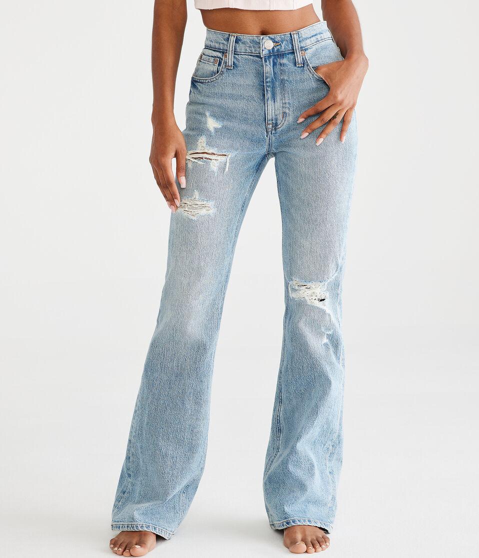aéropostale Flare High-Rise Jean light wash