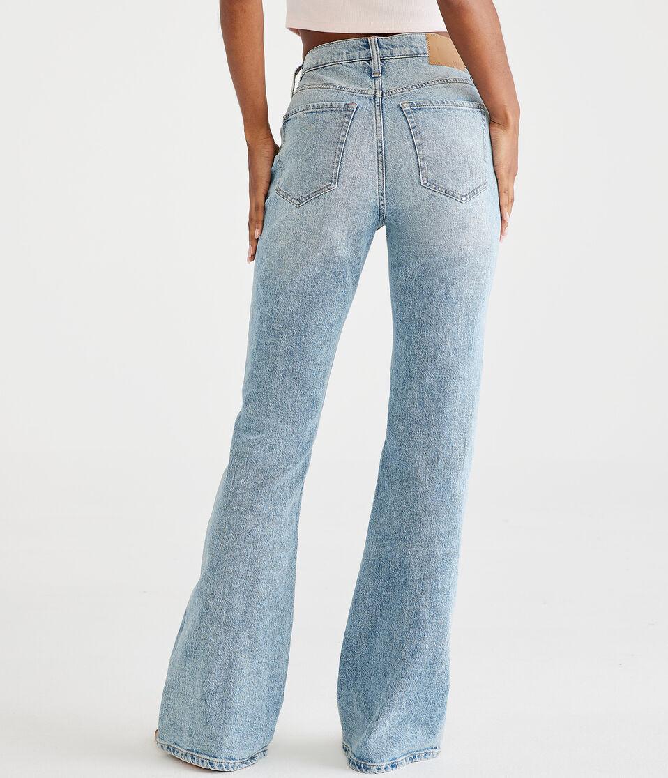 Aéropostale Flare High-Rise Jean Light Wash