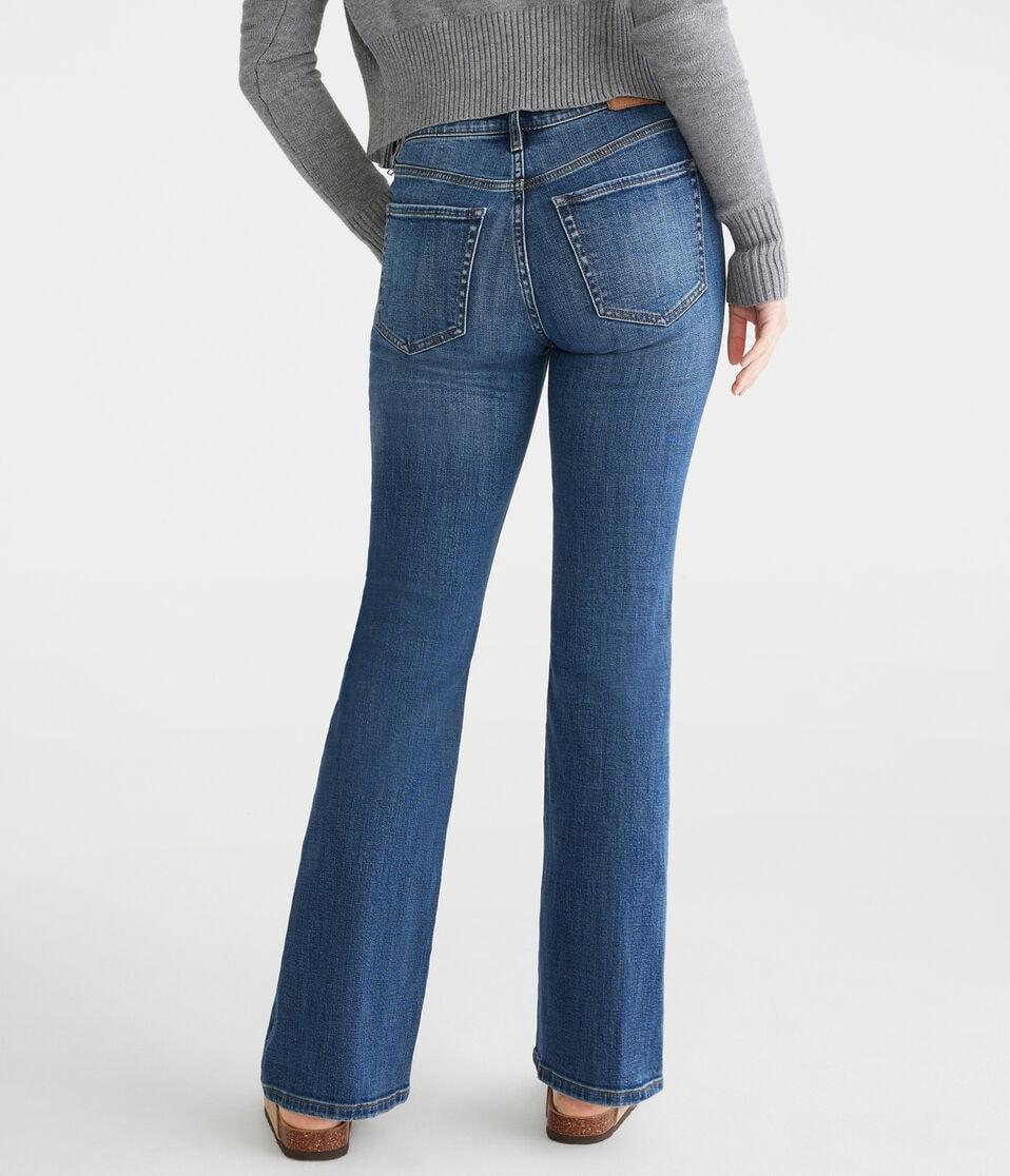 Aéropostale Flare High-Rise Jean Medium Wash