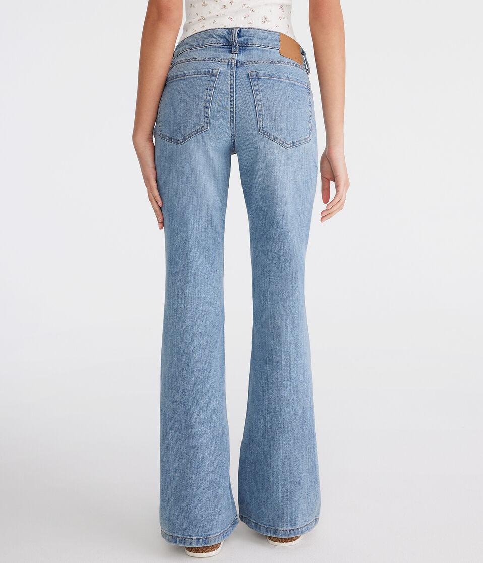 Aéropostale Flare Mid-Rise Jean Medium Wash